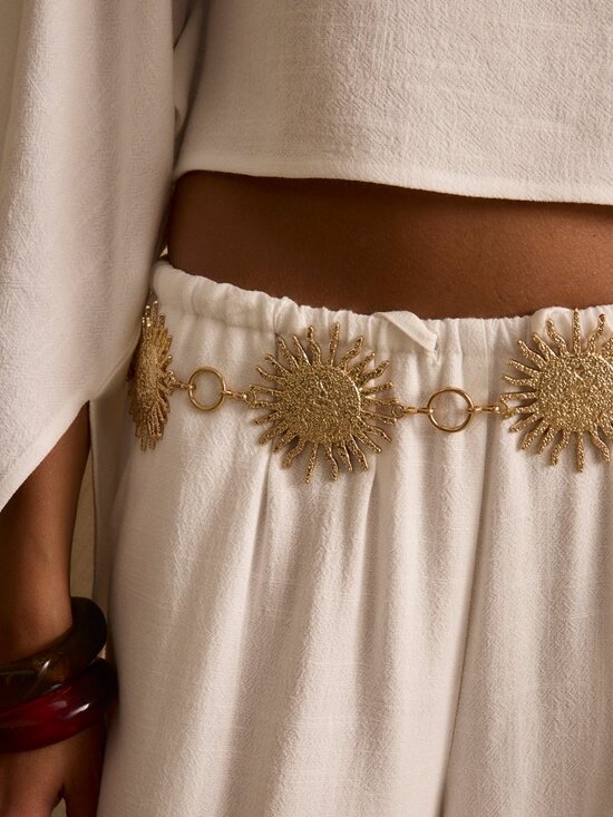 12th Tribe Sunrise Gold Chain Belt Size O/SO/S